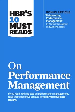 Imagen del vendedor de Hbr's 10 Must Reads on Performance Management a la venta por GreatBookPrices