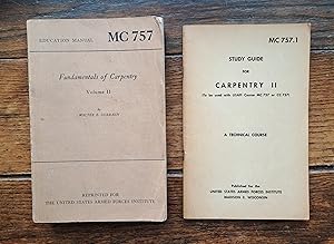 Seller image for Fundamentals of Carpentry Vol. II MC757 with Study Guide MC757.1 for sale by Grandma Betty's Books