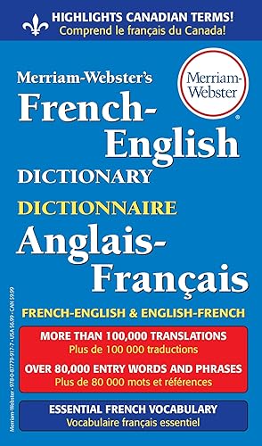 Seller image for Merriam-Webster's French-English Dictionary, Newest Edition, Mass-Market Paperback (English & French Edition) (Multilingual, English and French Edition) for sale by BuenaWave