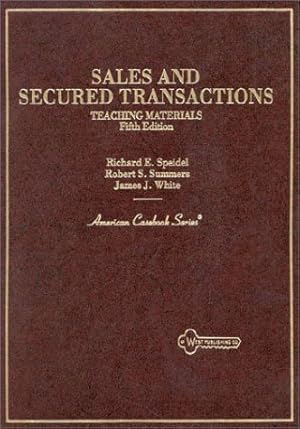 Seller image for Sales and Secured Transactions: Teaching Materials (American Casebook Series) for sale by BuenaWave