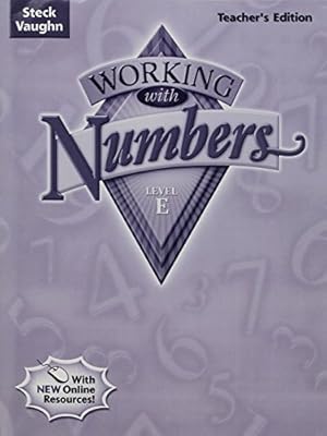 Seller image for Steck-Vaughn Working with Numbers: Teacher's Guide Level E 2004 for sale by BuenaWave