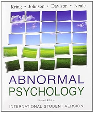 Imagen del vendedor de Abnormal Psychology a la venta por WeBuyBooks