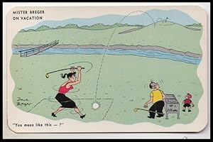 Seller image for golf postcard: You Mean Like This? for sale by Mobyville