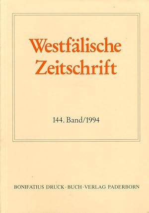 Seller image for Westflische Zeitschrift 144. Band 1994. Zeitschrift fr Vaterlndische Geschichte und Altertumskunde for sale by Antiquariat Liberarius - Frank Wechsler