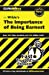 Seller image for CliffsNotes on Wilde's The Importance of Being Earnest (CLIFFSNOTES LITERATURE) [Soft Cover ] for sale by booksXpress