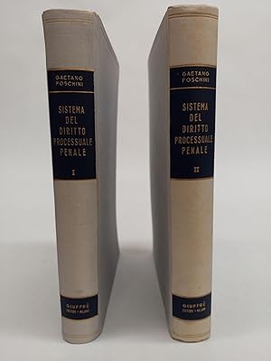 SISTEMA DEL DIRITTO PROCESSUALE PENALE [2 VOLUMES]