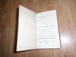 The Colloquies of Corderius in Four Books: Translated into French for the Use of Schools as well ...
