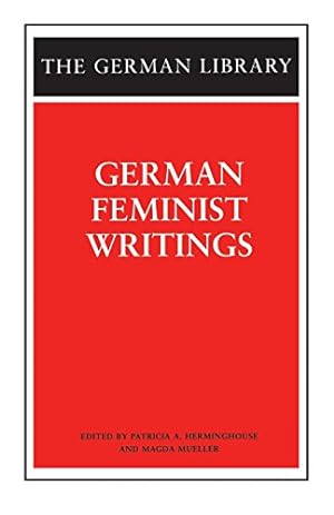 Imagen del vendedor de German Feminist Writings (German Library) [Paperback ] a la venta por booksXpress