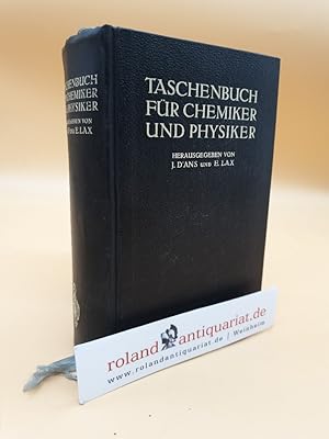 Imagen del vendedor de Taschenbuch fr Chemiker und Physiker a la venta por Roland Antiquariat UG haftungsbeschrnkt