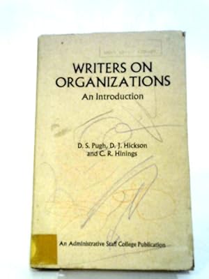 Seller image for Writers on Organizations, An Introduction for sale by World of Rare Books