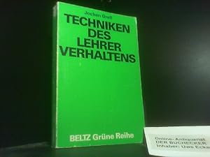 Techniken des Lehrerverhaltens. Beltz grüne Reihe