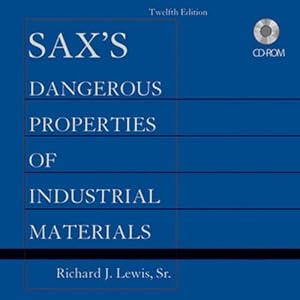 Seller image for Sax's Dangerous Properties of Industrial Materials, Set CD-ROM (Hardcover) for sale by Grand Eagle Retail