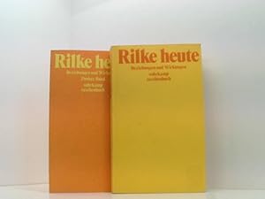 Bild des Verkufers fr Rilke heute. 2 Bnde. Beziehungen und Wirkungen. zum Verkauf von Book Broker