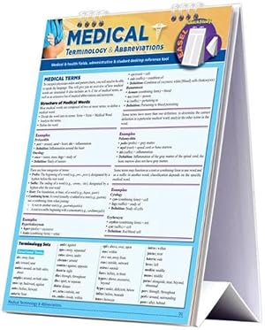Seller image for Medical Terminology & Abbreviations Desktop Easel Book (Spiral) for sale by Grand Eagle Retail