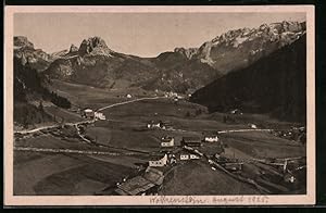 Bild des Verkufers fr Cartolina Wolkenstein, Panorama zum Verkauf von Bartko-Reher