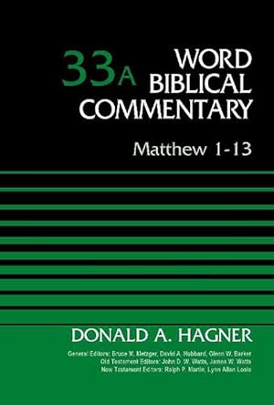 Seller image for Matthew 1-13, Volume 33A (Hardcover) for sale by Grand Eagle Retail