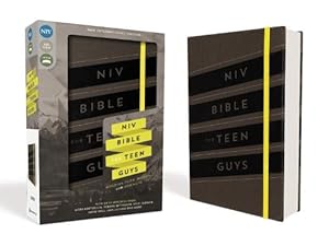 Seller image for NIV, Bible for Teen Guys, Leathersoft, Charcoal, Elastic Closure (Leather) for sale by Grand Eagle Retail