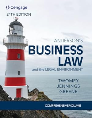 Immagine del venditore per Anderson's Business Law and the Legal Environment venduto da GreatBookPricesUK