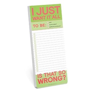 Seller image for Knock Knock I Just Want It All Make-a-List Pad for sale by Grand Eagle Retail