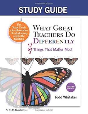 Imagen del vendedor de Study Guide: What Great Teachers Do Differently, 2nd Edition a la venta por Pieuler Store