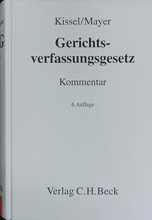 Seller image for Gerichtsverfassungsgesetz. Kommentar. for sale by Antiquariat Bookfarm