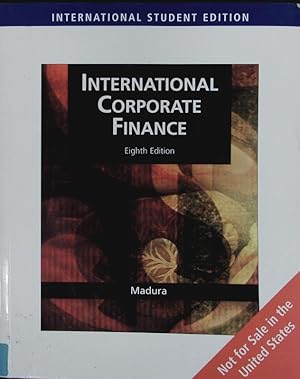 Seller image for International corporate finance. for sale by Antiquariat Bookfarm