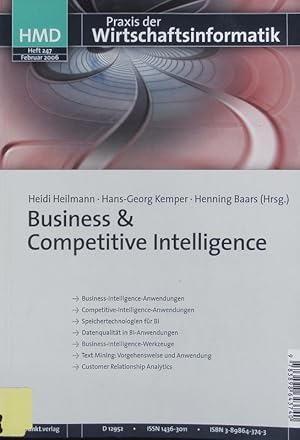 Bild des Verkufers fr Business & Competitive Intelligence. zum Verkauf von Antiquariat Bookfarm