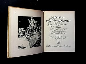 Bild des Verkufers fr Des Freiherrn von Mnchhausen Reisen und Abenteuer. zum Verkauf von Antiquariat Bookfarm