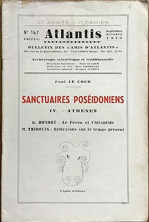 Revue Atlantis n°167 (septembre-octobre 1953) : Sanctuaires poséidoniens. IV. Athènes