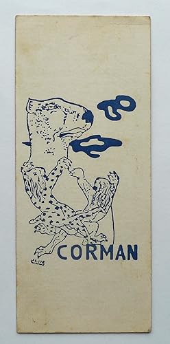 Imagen del vendedor de Surrealist book-mark by Flix Labisse for la Librairie Corman. a la venta por Roe and Moore