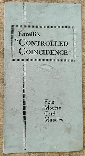 Image du vendeur pour Farelli's "Controlled Coincidence" - Four Modern Card Miracles mis en vente par Shore Books