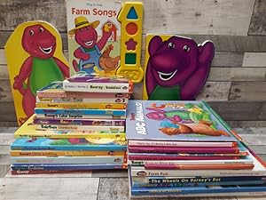 Seller image for 33 Barney The dinosaur Children Books (Baby Bop, BJ, Adventure Hunt, Christmas, By My Friend, Motjer Goose Hunt, Farm Songs, Hooray Daddies, Goes to the zoo, Trick or Treat) for sale by Archives Books inc.
