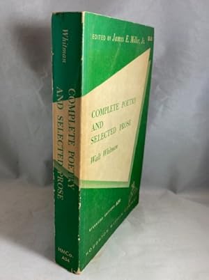 Bild des Verkufers fr Complete Poetry and Selected Prose zum Verkauf von Great Expectations Rare Books