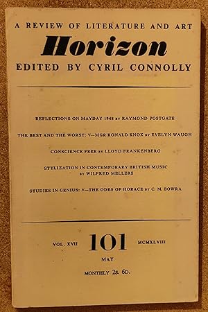 Immagine del venditore per Horizon: A Review Of Literature and Art No. 101, May 1948 / Raymond Postgate "Reflections On Mayday 1948" / Evelyn waugh "Mgr Ronald Knox" / Lloyd Frankenberg "Conscience Free" / Wilfred Mellers "Stylization In Contemporary british Music"C M Bowra "Studies In Genius: V The Odes Of Horace" venduto da Shore Books