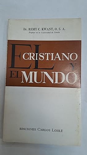 Immagine del venditore per El cristiano y el mundo venduto da Libros nicos