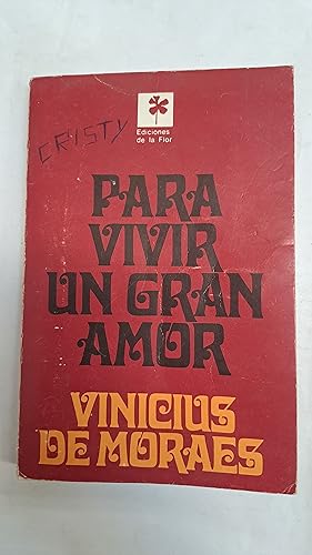 Imagen del vendedor de Para vivir un gran amor a la venta por Libros nicos