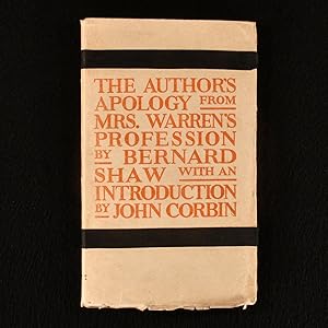 Image du vendeur pour The Author's Apology from Mrs. Warren's Profession mis en vente par Rooke Books PBFA