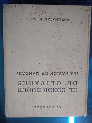 Bild des Verkufers fr El conde - duque de Olivares zum Verkauf von Libros nicos