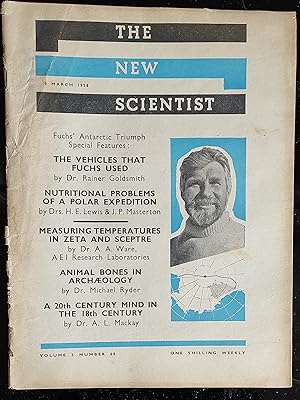 Image du vendeur pour The New Scientist 6 March 1958 mis en vente par Shore Books