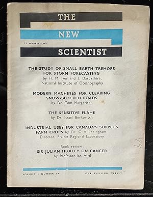 Bild des Verkufers fr The New Scientist 13 March 1958 zum Verkauf von Shore Books