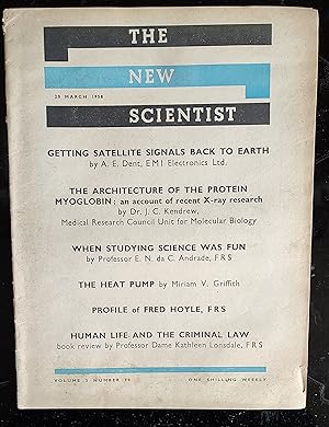 Seller image for The New Scientist 20 March 1958 for sale by Shore Books
