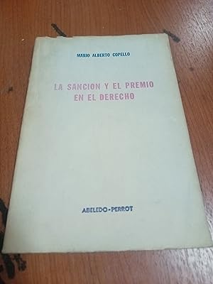 Bild des Verkufers fr La sancion y el premio en el derecho zum Verkauf von Libros nicos