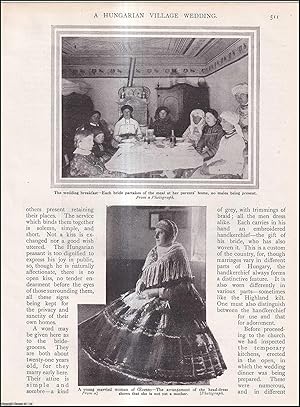 Imagen del vendedor de A Hungarian Village Wedding, Ecesny. An uncommon original article from the Wide World Magazine, 1910. a la venta por Cosmo Books