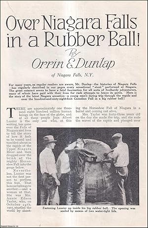 Seller image for Over Niagara Falls in a Rubber Ball. An uncommon original article from the Wide World Magazine, 1929. for sale by Cosmo Books