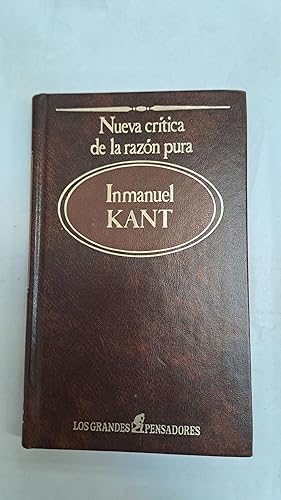 Immagine del venditore per Nueva crtica de la razn pura venduto da Libros nicos