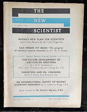 Immagine del venditore per The New Scientist 27 March 1958 venduto da Shore Books