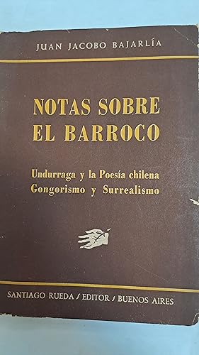Imagen del vendedor de Notas sobre el barroco a la venta por Libros nicos