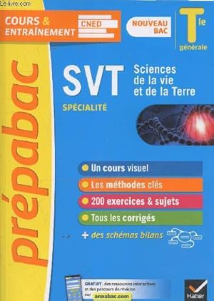 Bild des Verkufers fr Prpabac Tle Gnrale nouveau bac : SVT spcialit (Collection "Cours & Entranement CNED" n6) zum Verkauf von Le-Livre