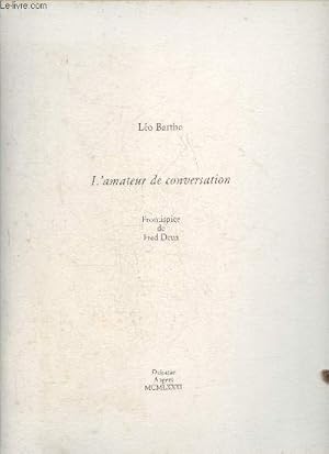 Seller image for L'amateur de conversation for sale by Le-Livre
