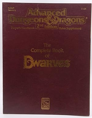 Bild des Verkufers fr The Complete Book of Dwarves (Advanced Dungeons & Dragons Player's Handbook Rules Supplement - PHBR6) zum Verkauf von Chris Korczak, Bookseller, IOBA